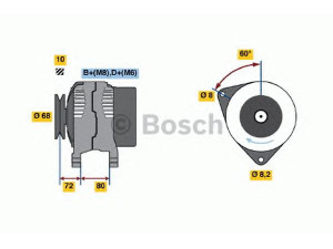 BOSCH 0 986 038 960 kintamosios srovės generatorius 
 Elektros įranga -> Kint. sr. generatorius/dalys -> Kintamosios srovės generatorius
12 31 1 739 362, 12 31 1 739 363