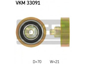 SKF VKM 33091 kreipiantysis skriemulys, V formos rumbuotas diržas 
 Diržinė pavara -> V formos rumbuotas diržas/komplektas -> Laisvasis/kreipiamasis skriemulys
5751.07