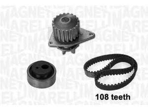MAGNETI MARELLI 341401950001 vandens siurblio ir paskirstymo diržo komplektas 
 Aušinimo sistema -> Vandens siurblys/tarpiklis -> Vandens siurblys