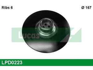 LUCAS ENGINE DRIVE LPD0223 skriemulys, alkūninis velenas 
 Diržinė pavara -> Dirželio skriemulys