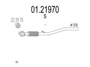 MTS 01.21970 išleidimo kolektorius 
 Išmetimo sistema -> Išmetimo vamzdžiai