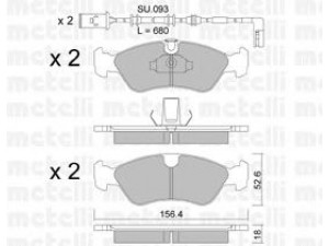 METELLI 22-0208-2K stabdžių trinkelių rinkinys, diskinis stabdys 
 Techninės priežiūros dalys -> Papildomas remontas