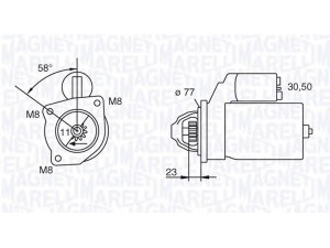 MAGNETI MARELLI 063112003010 starteris 
 Elektros įranga -> Starterio sistema -> Starteris
46430721, 46439669, 46439700, 46554407