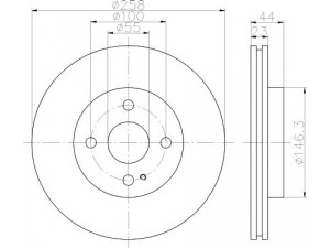 HELLA PAGID 8DD 355 114-541 stabdžių diskas 
 Stabdžių sistema -> Diskinis stabdys -> Stabdžių diskas
DF7133251, DF7133251A