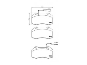 BREMBO P 23 139 stabdžių trinkelių rinkinys, diskinis stabdys 
 Techninės priežiūros dalys -> Papildomas remontas
51934099, 71765466, 77365672, 77365830