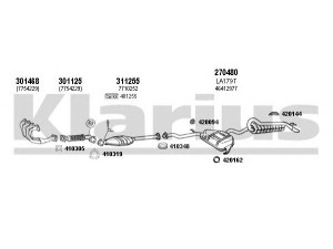 KLARIUS 510140E išmetimo sistema 
 Išmetimo sistema -> Išmetimo sistema, visa