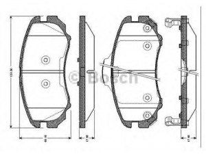 BOSCH 0 986 TB2 429 stabdžių trinkelių rinkinys, diskinis stabdys 
 Techninės priežiūros dalys -> Papildomas remontas
581012CA20, 581012EA10, 581012EA11