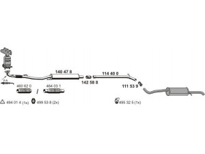 ERNST 190172 išmetimo sistema 
 Išmetimo sistema -> Išmetimo sistema, visa