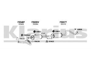 KLARIUS 361296U išmetimo sistema 
 Išmetimo sistema -> Išmetimo sistema, visa