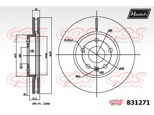 MAXTECH 831271.6980 stabdžių diskas 
 Dviratė transporto priemonės -> Stabdžių sistema -> Stabdžių diskai / priedai
5 69 069, 13502045