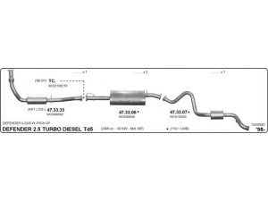 IMASAF 129200003 išmetimo sistema 
 Išmetimo sistema -> Išmetimo sistema, visa