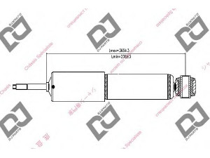 DJ PARTS DS1205GT amortizatorius 
 Pakaba -> Amortizatorius
UH7434700, UH743470X, U00934700