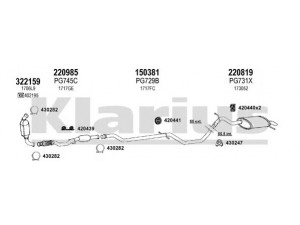 KLARIUS 630978E išmetimo sistema 
 Išmetimo sistema -> Išmetimo sistema, visa