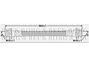 BORG & BECK BBH7138 stabdžių žarnelė 
 Stabdžių sistema -> Stabdžių žarnelės
462149U00A, 46214AX600
