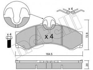 METELLI 22-0262-1 stabdžių trinkelių rinkinys, diskinis stabdys 
 Techninės priežiūros dalys -> Papildomas remontas
004 420 15 20, 004 420 24 20, 005 420 86 20
