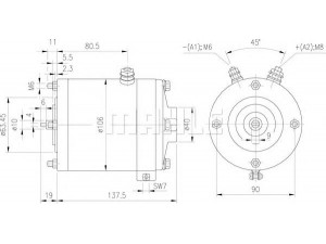 MAHLE ORIGINAL MM 365 elektrovariklis