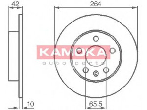 KAMOKA 1032088 stabdžių diskas 
 Dviratė transporto priemonės -> Stabdžių sistema -> Stabdžių diskai / priedai
5 69 109, 90575113, 9117772