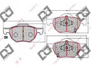 DJ PARTS BP1774 stabdžių trinkelių rinkinys, diskinis stabdys 
 Techninės priežiūros dalys -> Papildomas remontas
45022-SEA-E01, 45022-SEA-EZ1, 45022SEAE01