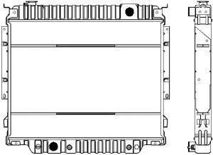 SAKURA  Automotive 1161-0402 radiatorius, variklio aušinimas
