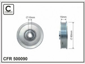 CAFFARO 500090 kreipiantysis skriemulys, V formos rumbuotas diržas 
 Diržinė pavara -> V formos rumbuotas diržas/komplektas -> Laisvasis/kreipiamasis skriemulys
1660423020