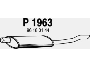 FENNO P1963 galinis duslintuvas 
 Išmetimo sistema -> Duslintuvas
96180144, 96180144