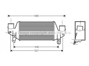 AVA QUALITY COOLING FDA4313 tarpinis suslėgto oro aušintuvas, kompresorius 
 Variklis -> Oro tiekimas -> Įkrovos agregatas (turbo/superįkrova) -> Tarpinis suslėgto oro aušintuvas
1079310, 1084781, 1134766, 1219720
