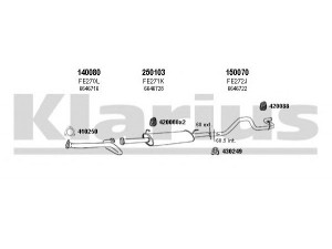 KLARIUS 361090E išmetimo sistema 
 Išmetimo sistema -> Išmetimo sistema, visa