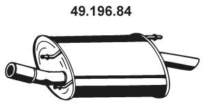 EBERSPÄCHER 49.196.84 galinis duslintuvas 
 Išmetimo sistema -> Duslintuvas
1E07-40-500A