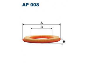 FILTRON AP008 oro filtras 
 Techninės priežiūros dalys -> Techninės priežiūros intervalai
5016995, 5018031, 860X9601MA, 870X9601UA