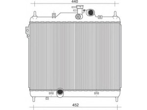 MAGNETI MARELLI 350213936000 radiatorius, variklio aušinimas 
 Aušinimo sistema -> Radiatorius/alyvos aušintuvas -> Radiatorius/dalys
25310-1C300, 253101C300