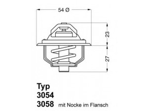WAHLER 3054.87D50 termostatas, aušinimo skystis 
 Aušinimo sistema -> Termostatas/tarpiklis -> Thermostat
13 38 018, 13 38 041, 13 38 018