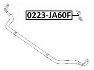 ASVA 0223-JA60F šarnyro stabilizatorius 
 Ašies montavimas/vairavimo mechanizmas/ratai -> Stabilizatorius/fiksatoriai -> Savaime išsilyginanti atrama
54618-7S000