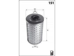 MECAFILTER ELG5511 kuro filtras 
 Techninės priežiūros dalys -> Papildomas remontas
4531012, 81125030018, 5984500888