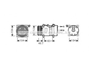 AVA QUALITY COOLING VWK288 kompresorius, oro kondicionierius 
 Oro kondicionavimas -> Kompresorius/dalys
2D0820805D
