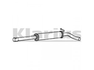 KLARIUS 220748 vidurinis duslintuvas 
 Išmetimo sistema -> Duslintuvas
6Q0253209, 6Q0253209AA, 6Q0253209AG