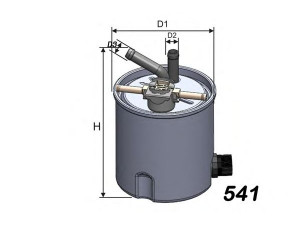 MISFAT M556 kuro filtras 
 Techninės priežiūros dalys -> Papildomas remontas
16400ES60A, 5001869788