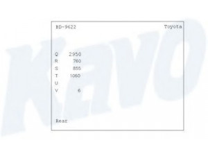 KAVO PARTS BD-9622 stabdžių būgnas 
 Stabdžių sistema -> Būgninis stabdys -> Stabdžių būgnas
4243160020
