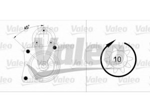 VALEO 455904 starteris 
 Elektros įranga -> Starterio sistema -> Starteris
1008836, 5023738, 6199415, 6203384