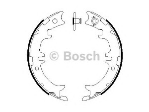 BOSCH 0 986 487 615 stabdžių trinkelių komplektas, stovėjimo stabdis 
 Stabdžių sistema -> Rankinis stabdys
46540 28010, 46540 44010, 46540 50010