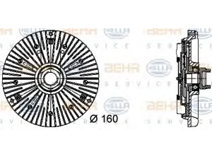 HELLA 8MV 376 732-031 sankaba, radiatoriaus ventiliatorius 
 Aušinimo sistema -> Radiatoriaus ventiliatorius
059 121 350, 059 121 350 B, 059 121 350 F