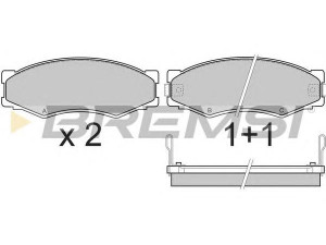 BREMSI BP2301 stabdžių trinkelių rinkinys, diskinis stabdys 
 Techninės priežiūros dalys -> Papildomas remontas
4106003R85, 4106003R86, 4106004C85