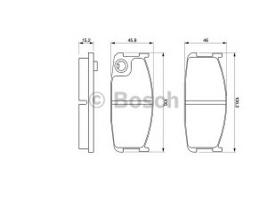 BOSCH 0 986 424 079 stabdžių trinkelių rinkinys, diskinis stabdys 
 Techninės priežiūros dalys -> Papildomas remontas