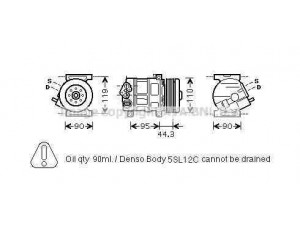 AVA QUALITY COOLING FTK330 kompresorius, oro kondicionierius 
 Oro kondicionavimas -> Kompresorius/dalys
55194880, 55194880