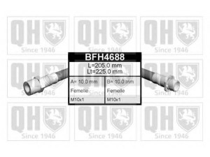 QUINTON HAZELL BFH4688 stabdžių žarnelė 
 Stabdžių sistema -> Stabdžių žarnelės
FBH 6636, 34 32 1 159 524
