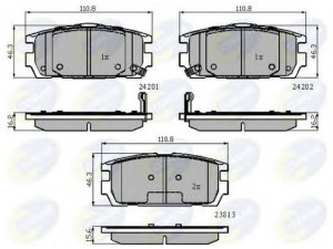 COMLINE CBP31743 stabdžių trinkelių rinkinys, diskinis stabdys 
 Techninės priežiūros dalys -> Papildomas remontas
58302H1A00, 58302H1A10
