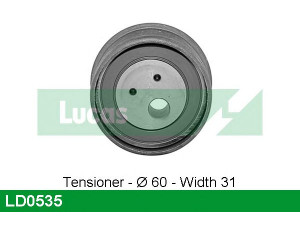 LUCAS ENGINE DRIVE LD0535 įtempiklio skriemulys, paskirstymo diržas
