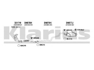 KLARIUS 270452U išmetimo sistema 
 Išmetimo sistema -> Išmetimo sistema, visa