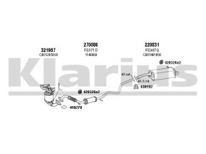 KLARIUS 570224E išmetimo sistema 
 Išmetimo sistema -> Išmetimo sistema, visa
