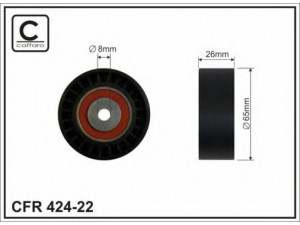 CAFFARO 424-22 kreipiantysis skriemulys, V formos rumbuotas diržas 
 Diržinė pavara -> V formos rumbuotas diržas/komplektas -> Laisvasis/kreipiamasis skriemulys
059 903 341 F, 059 903 341 F