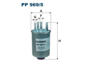 FILTRON PP969/5 kuro filtras 
 Techninės priežiūros dalys -> Papildomas remontas
C2C22269, C2C33299, C2C35810, XR857585